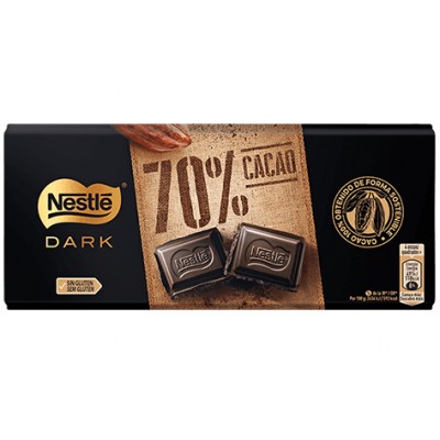 CHOC/DARK 70%CACAO NESTLE 120GR