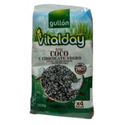TORTITAS ARROZ CHOC/COC/VITALDAY P4 117.6GR