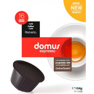 DOMUS ESPRESSO RISTRETTO 16CAPS